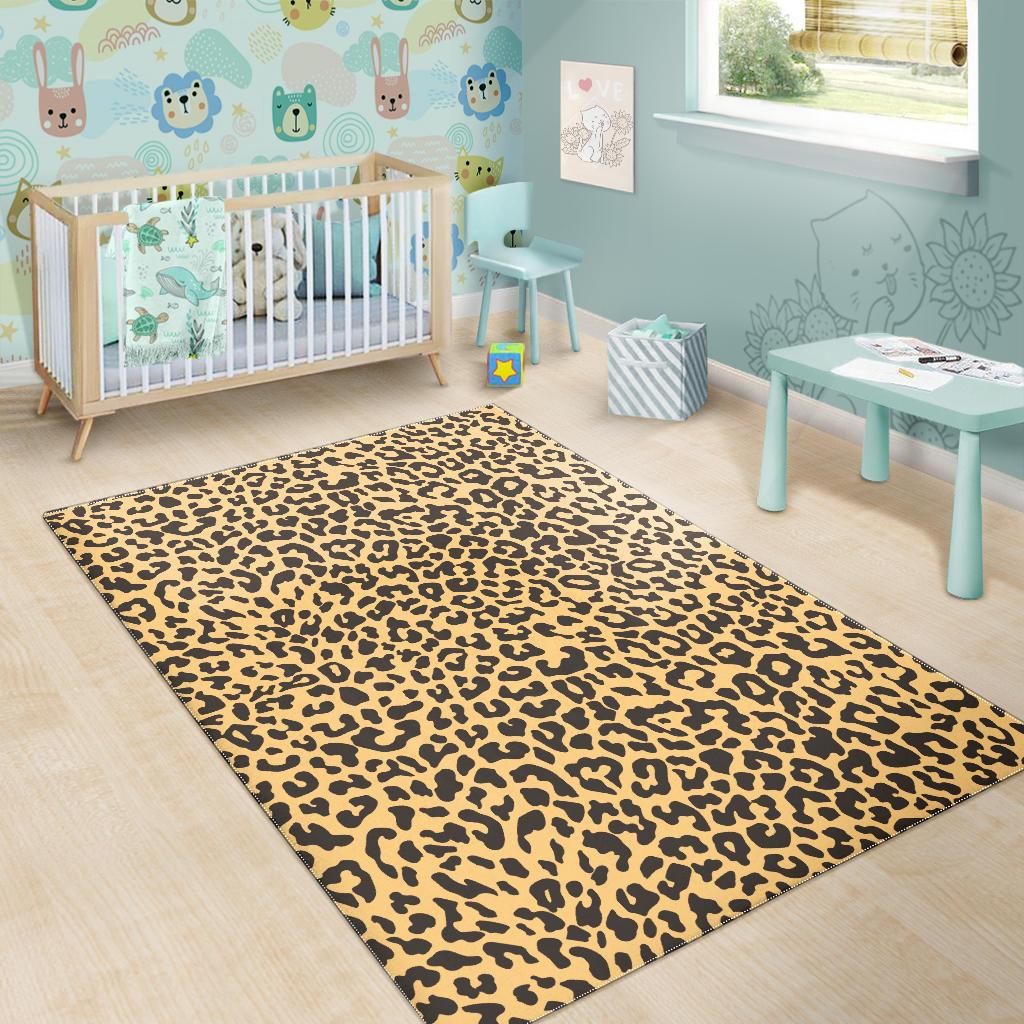 Leopard skin print Area Rug