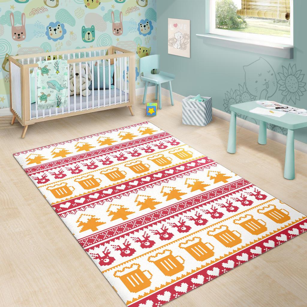 Beer Sweater Printed Pattern Area Rug