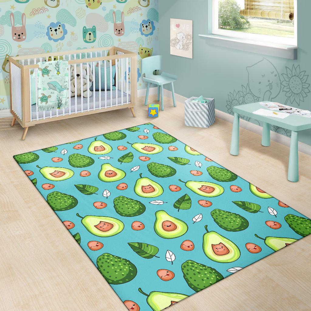 Avocado Pattern Print Design AC05 Area Rugs