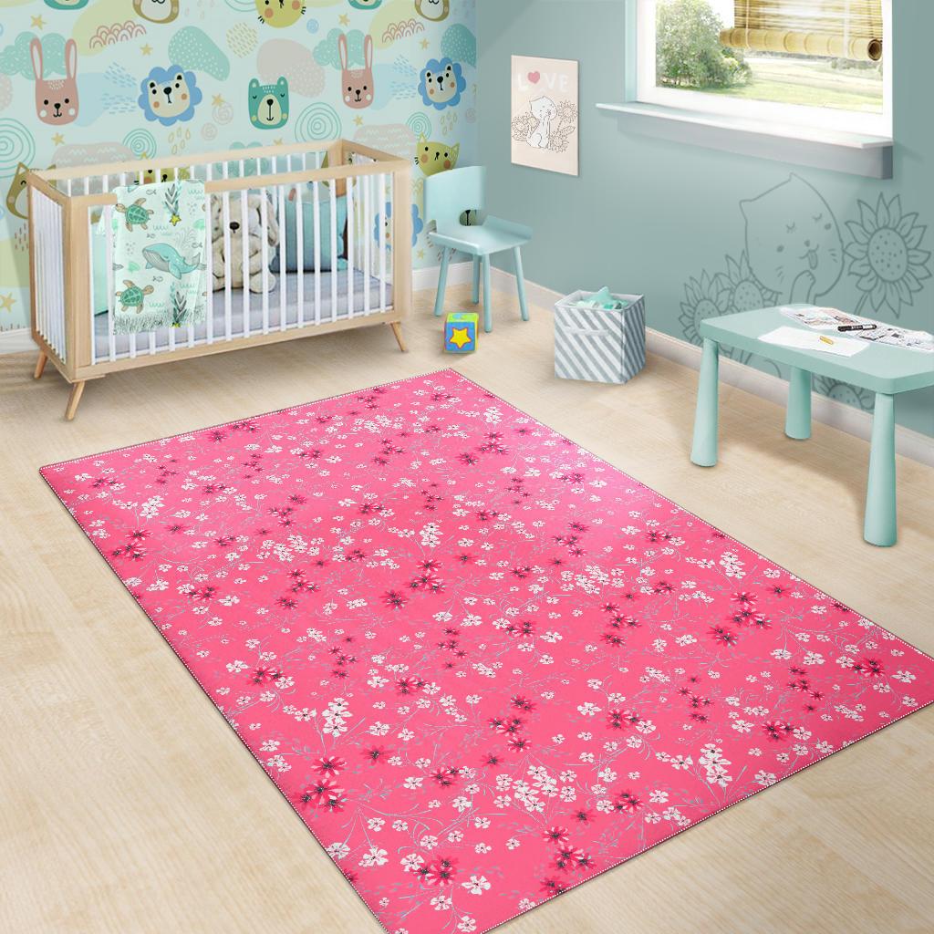 Sakura Pattern Background Area Rug
