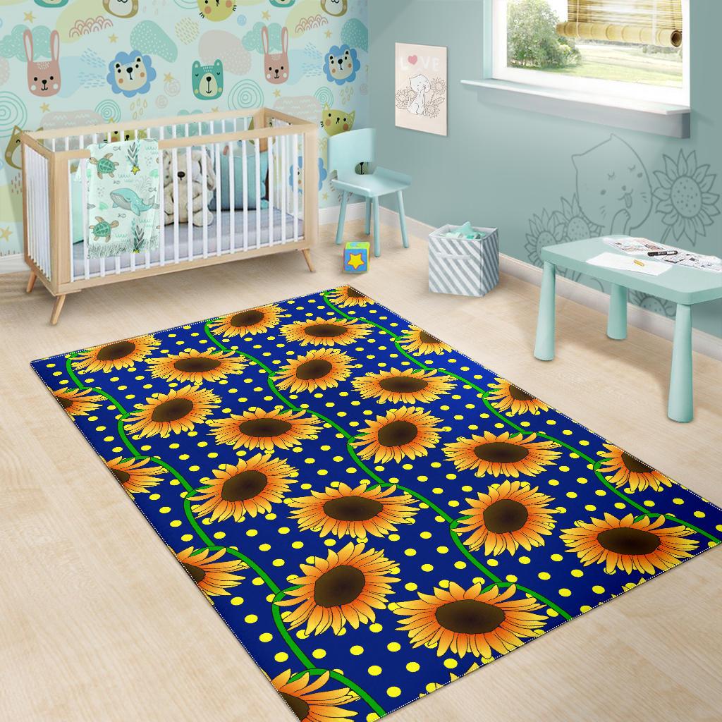 Sunflower Pokka Dot Pattern Area Rug