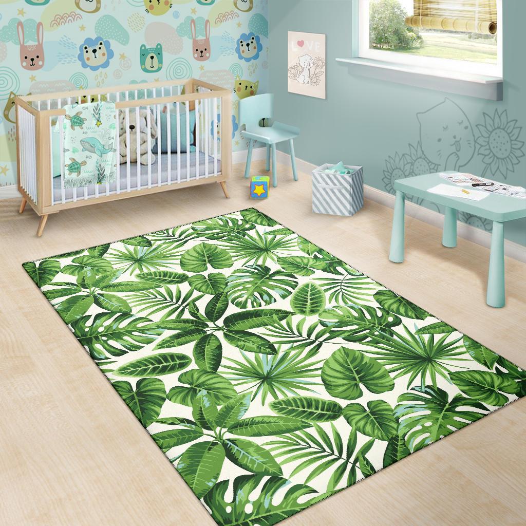 Tropical Flower Pattern Print Design TF013 Area Rugs