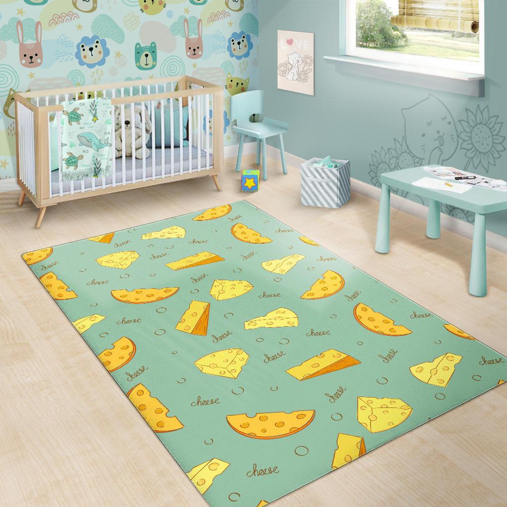 Cheese Pattern Background Area Rug