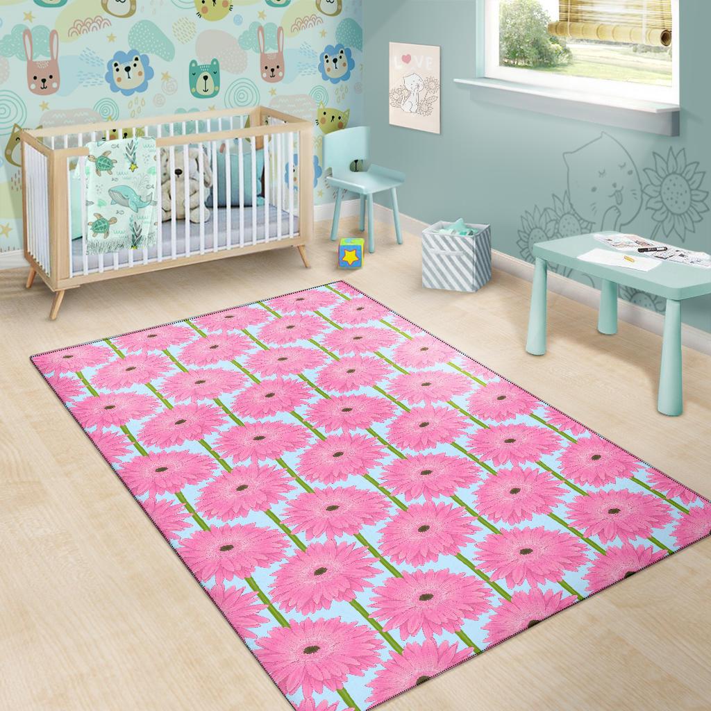 Gerberas Pattern Print Design GB01 Area Rugs