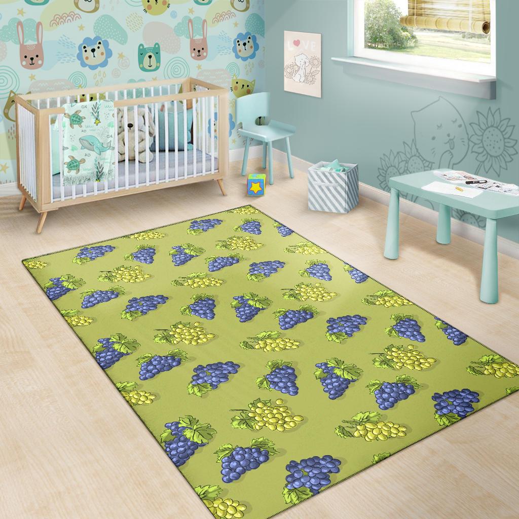 Grape Pattern Print Design GP08 Area Rugs
