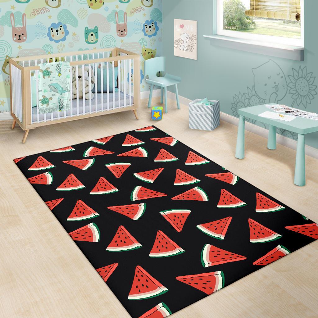 Watermelon Pattern Print Design WM01 Area Rugs
