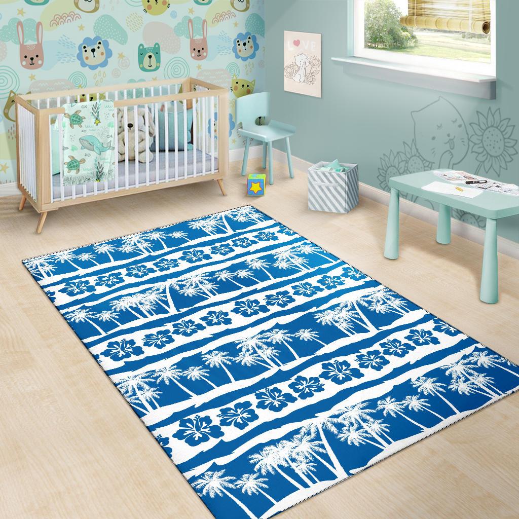 Hawaiian Themed Pattern Print Design H021 Area Rugs