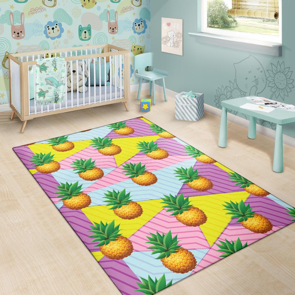 Pineapple Pattern Print Design PP05 Area Rugs