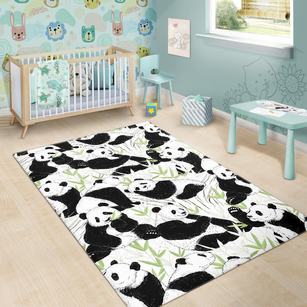 Panda Pattern Area Rug