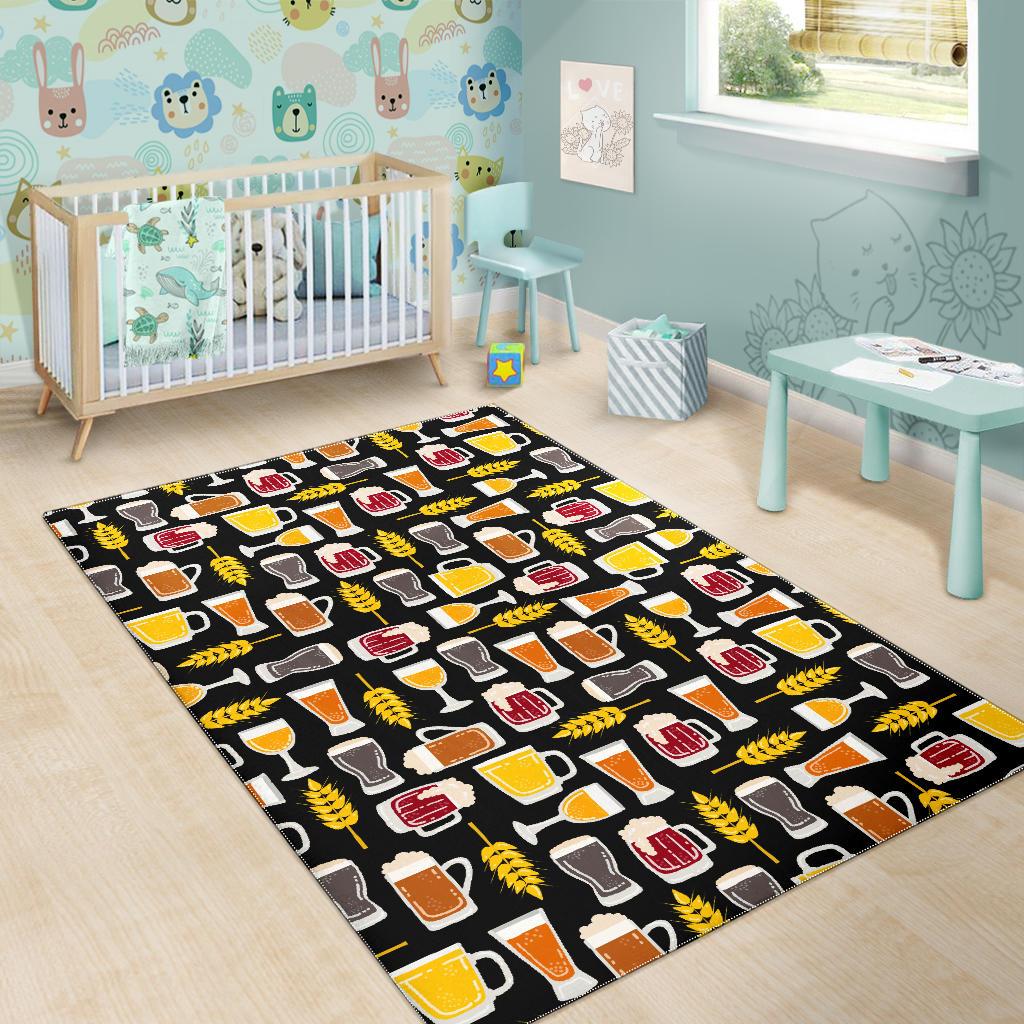 Beer type pattern Area Rug