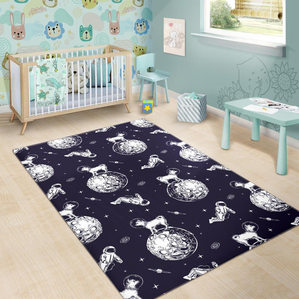Chihuahua space helmet astronaut pattern Area Rug