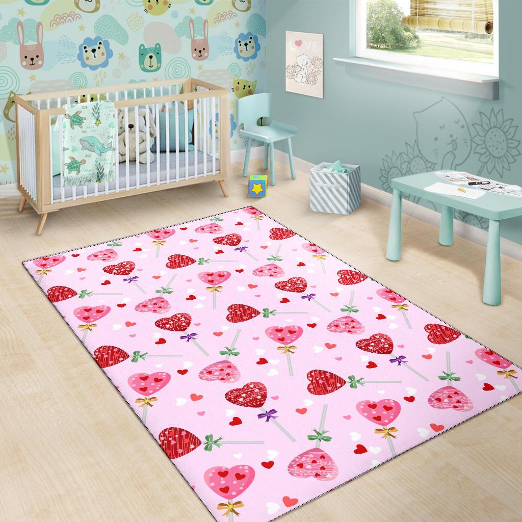 Lollipop Pattern Print Design LL07 Area Rugs