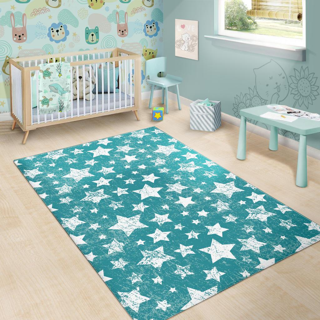 Vintage star pattern Area Rug