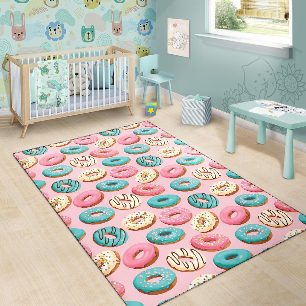 Donut Pattern Print Design DN06 Area Rugs