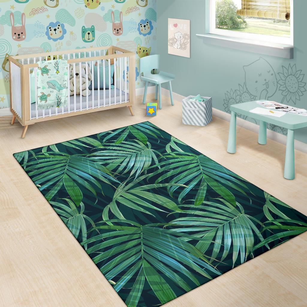 Tropical Flower Pattern Print Design TF011 Area Rugs
