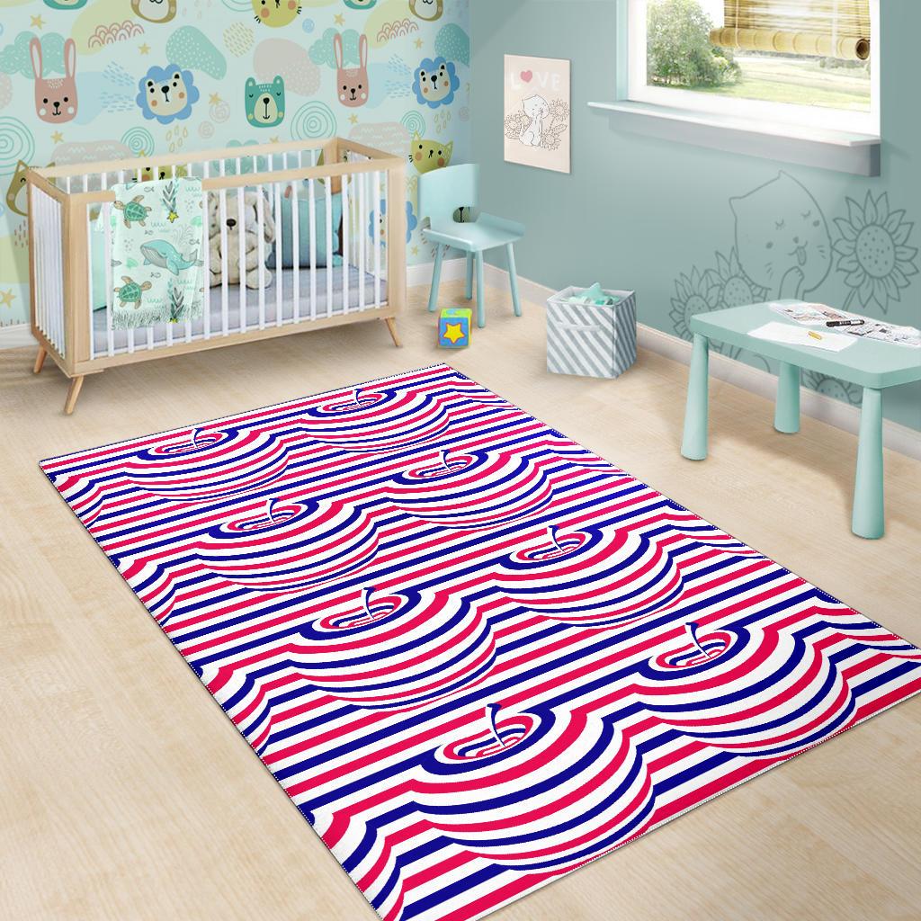 Apple USA Pattern Area Rug