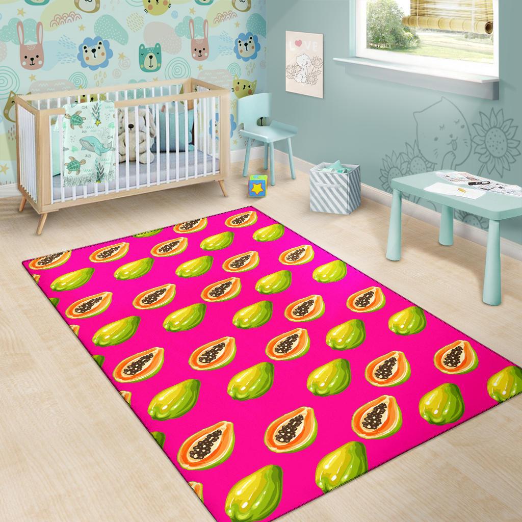 Papaya Pattern Print Design PP02 Area Rugs