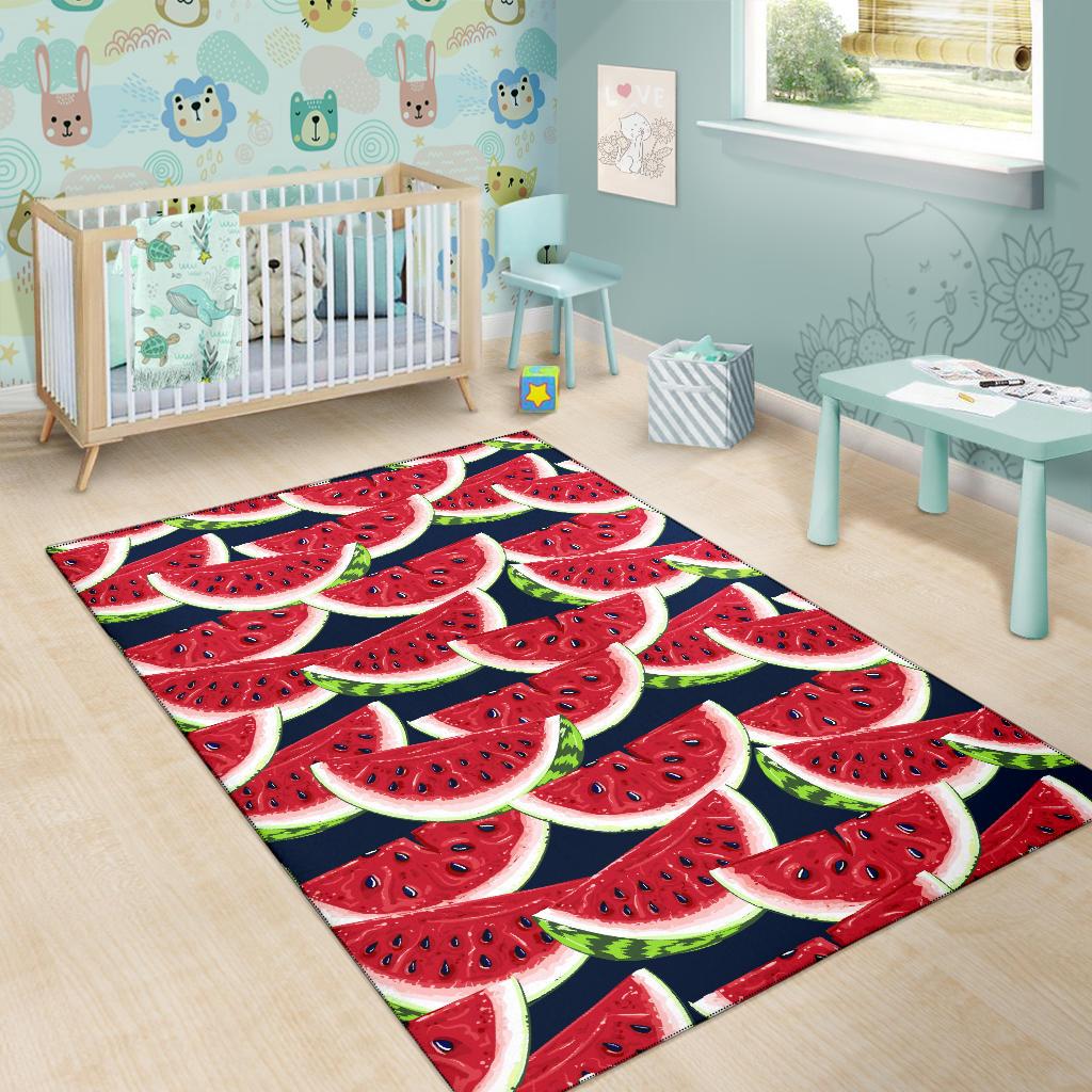 Watermelon Pattern Print Design WM011 Area Rugs