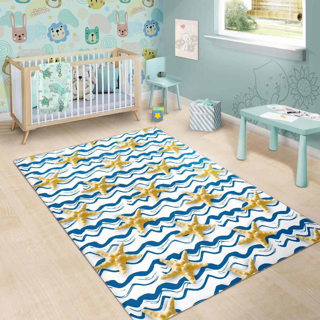 Starfish Pattern Area Rug