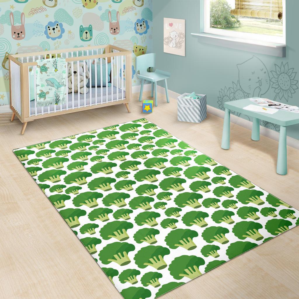 Broccoli Pattern Background Area Rug