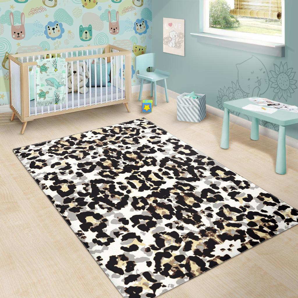 Leopard Skin Pattern Area Rug