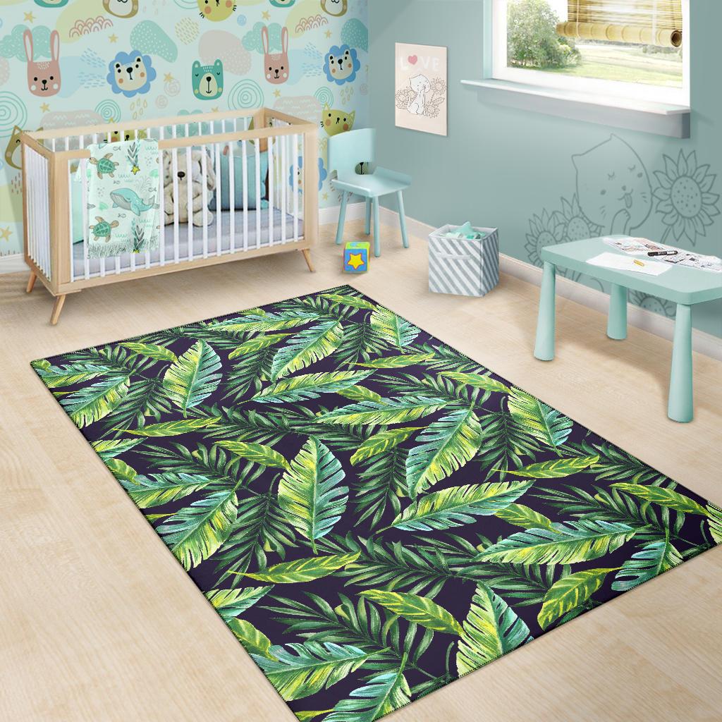 Tropical Flower Pattern Print Design TF06 Area Rugs