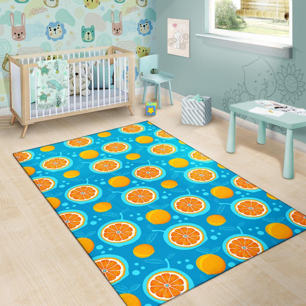 Grapefruit Pattern Print Design GF03 Area Rugs