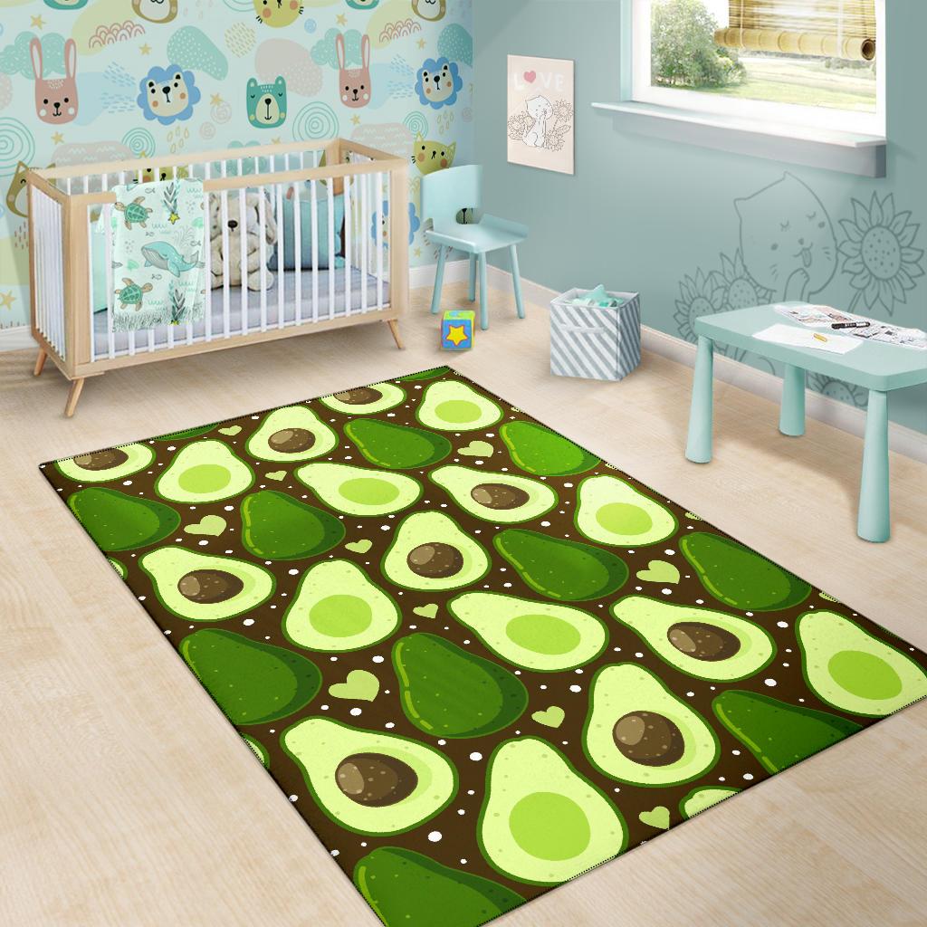 Avocado Pattern Print Design AC04 Area Rugs