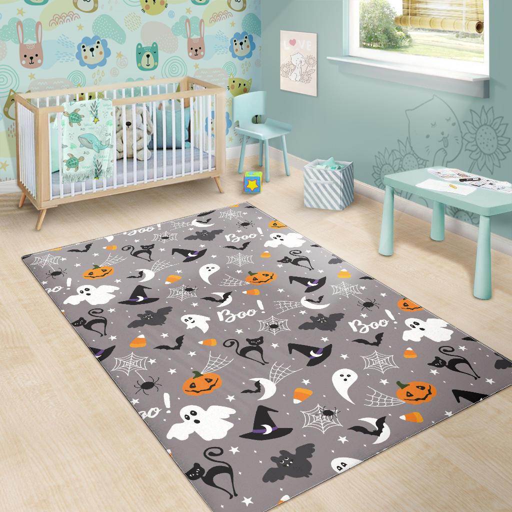 Halloween design pattern Area Rug