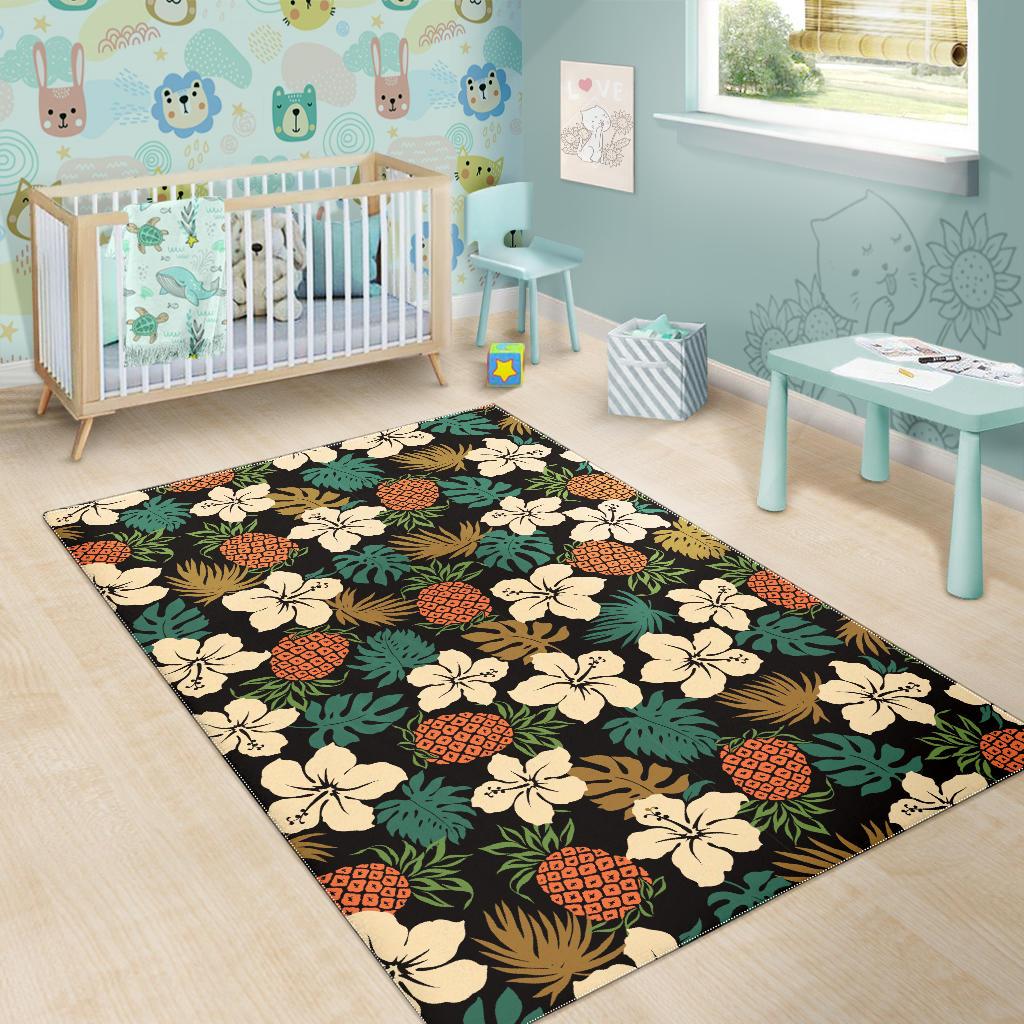 Hawaiian Themed Pattern Print Design H08 Area Rugs