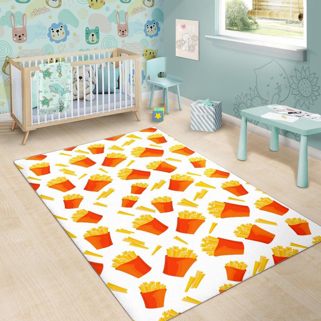 French Fries Pattern Area Rug