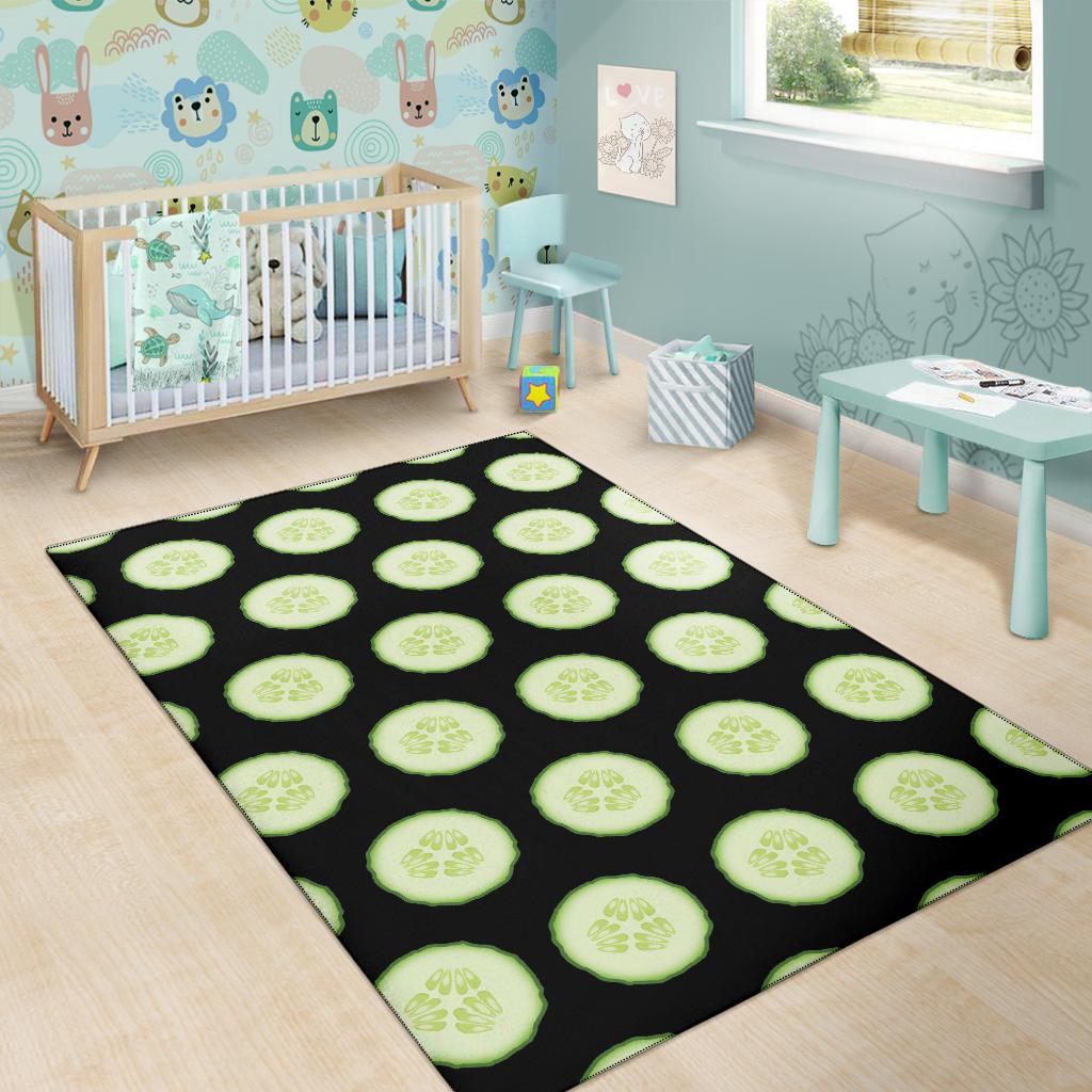 Cucumber Pattern Print Design CC02 Area Rugs