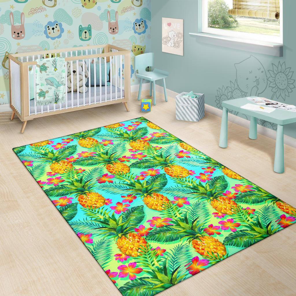 Pineapple Pattern Print Design PP010 Area Rugs