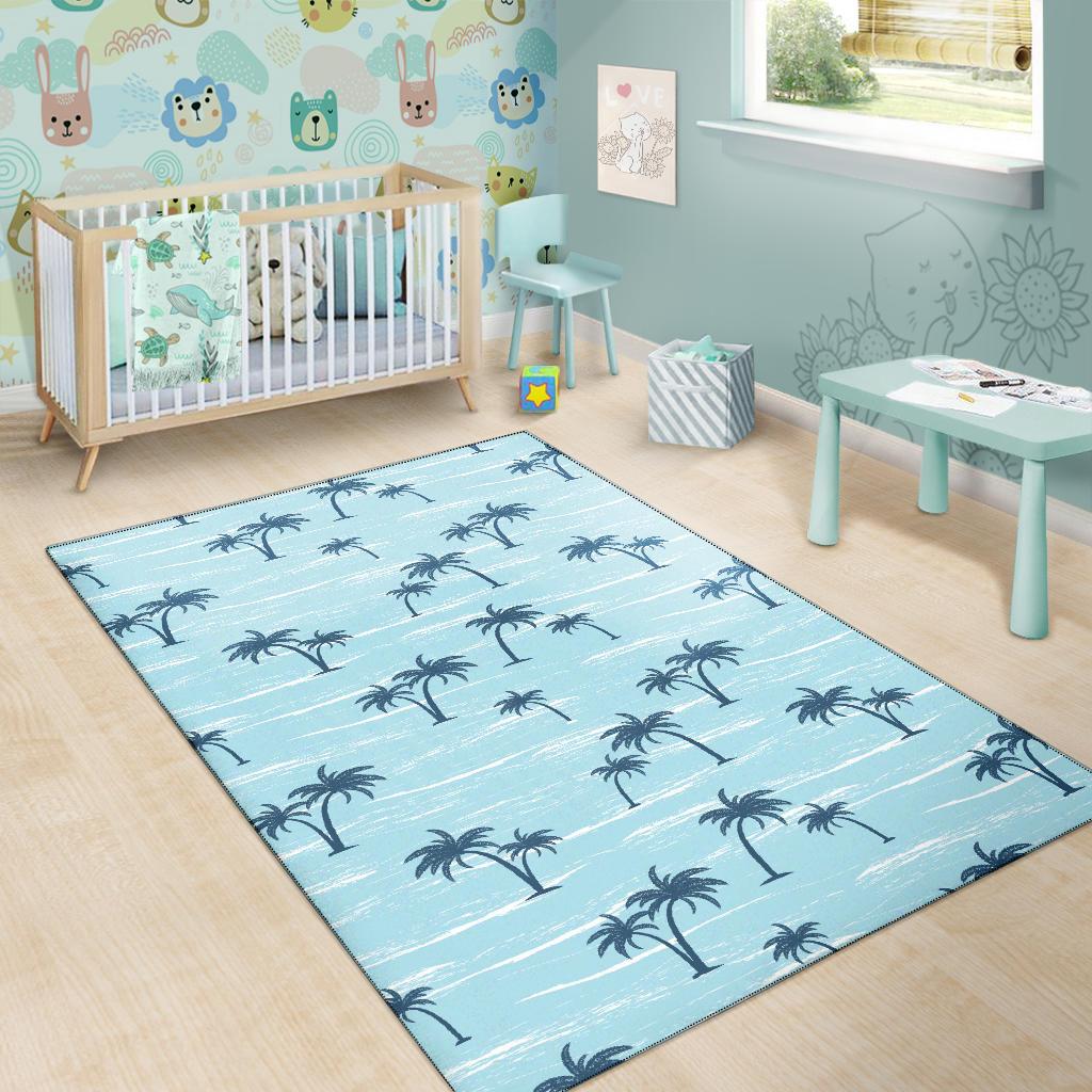 Palm Tree Pattern Print Design PT04 Area Rugs