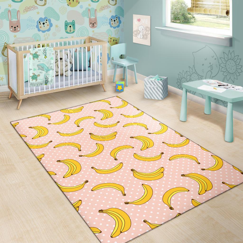 Banana Pattern Print Design BA06 Area Rugs