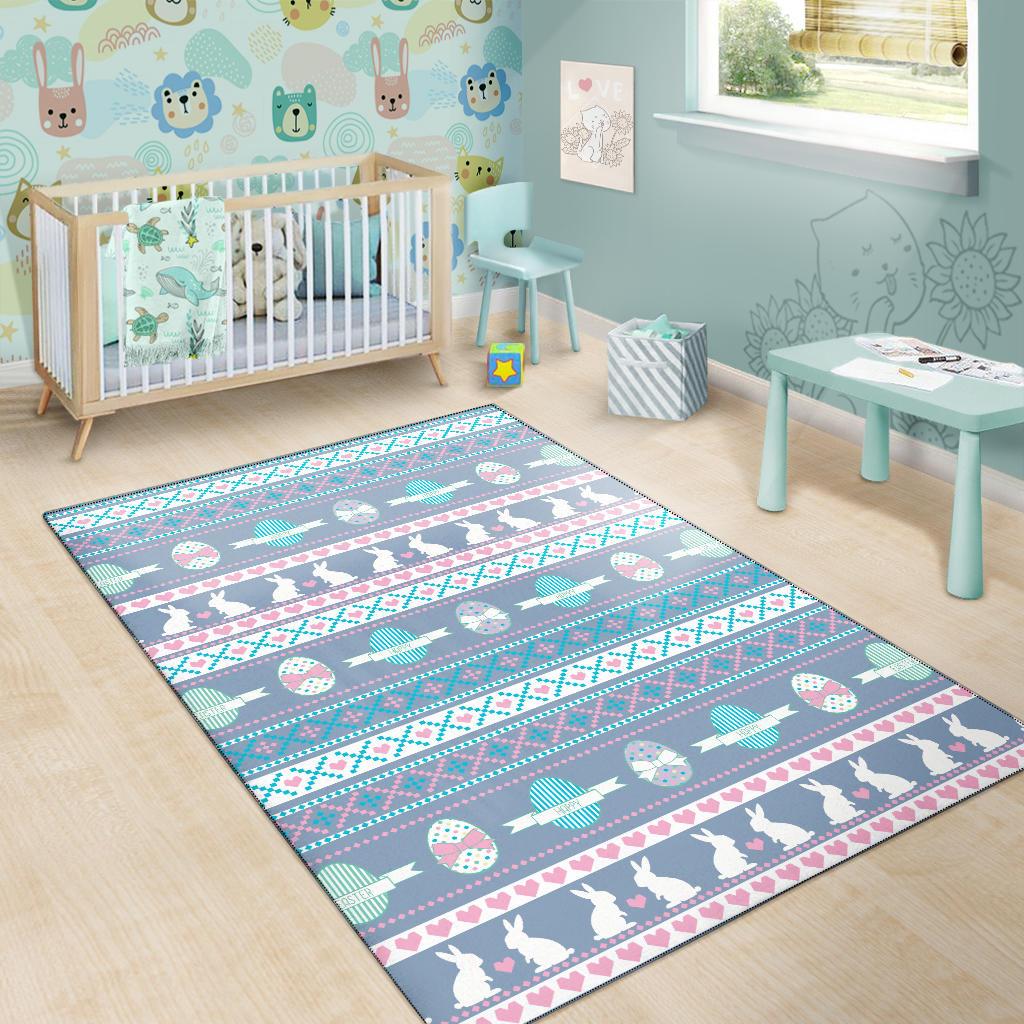 Easter Eggs Pattern Print Design RB013 Area Rugs