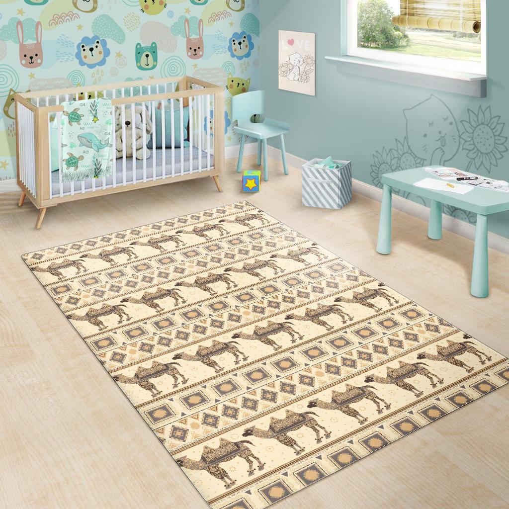 Traditional Camel Pattern Ethnic Motifs Area Rug