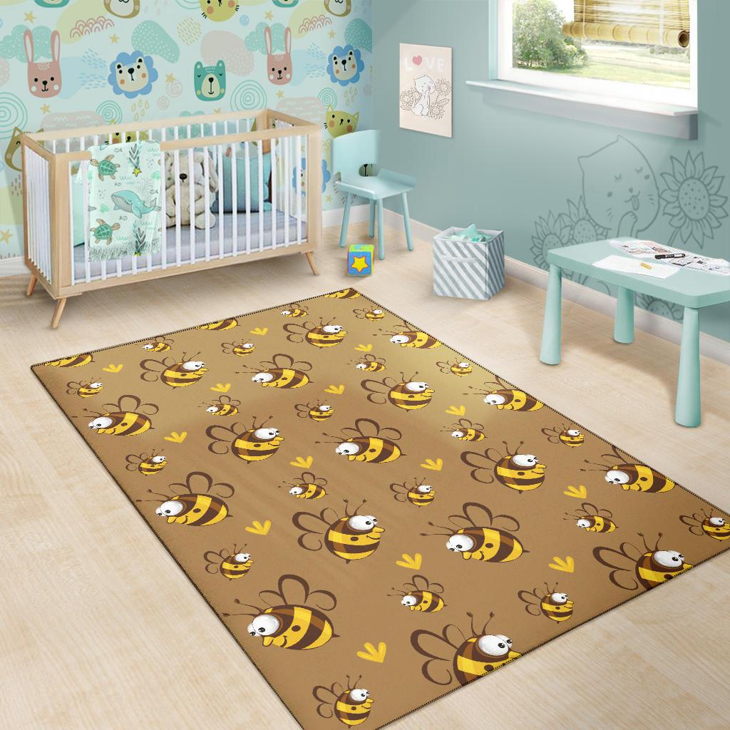 Bee Pattern Print Design BEE09 Area Rugs