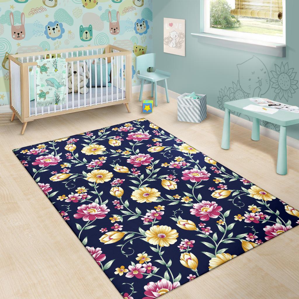 Gerberas Pattern Print Design GB03 Area Rugs