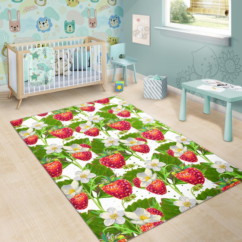 Strawberry Pattern Area Rug