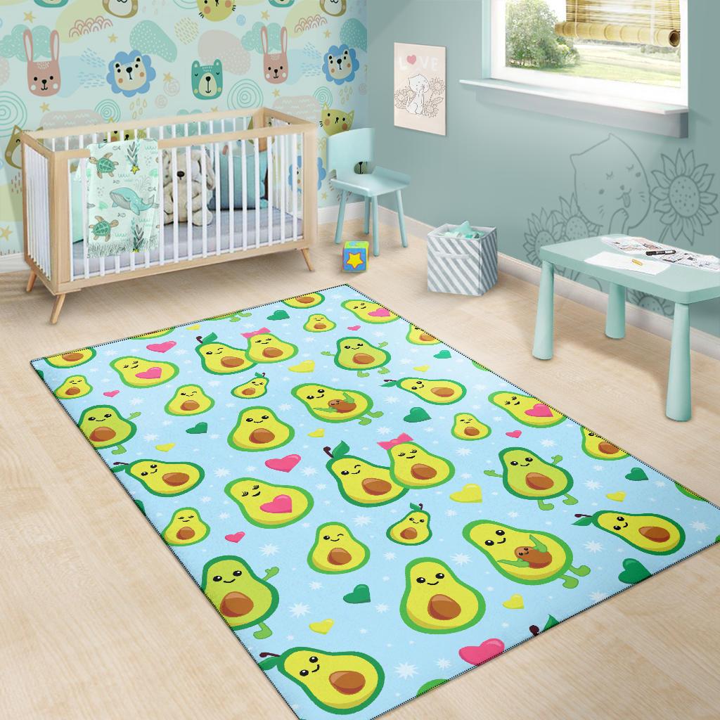 Avocado Pattern Print Design AC09 Area Rugs