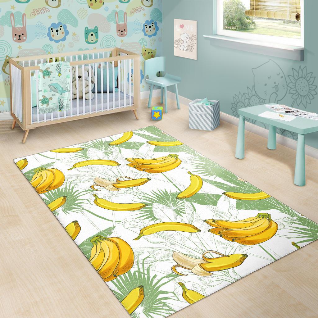 Banana Pattern Background Area Rug