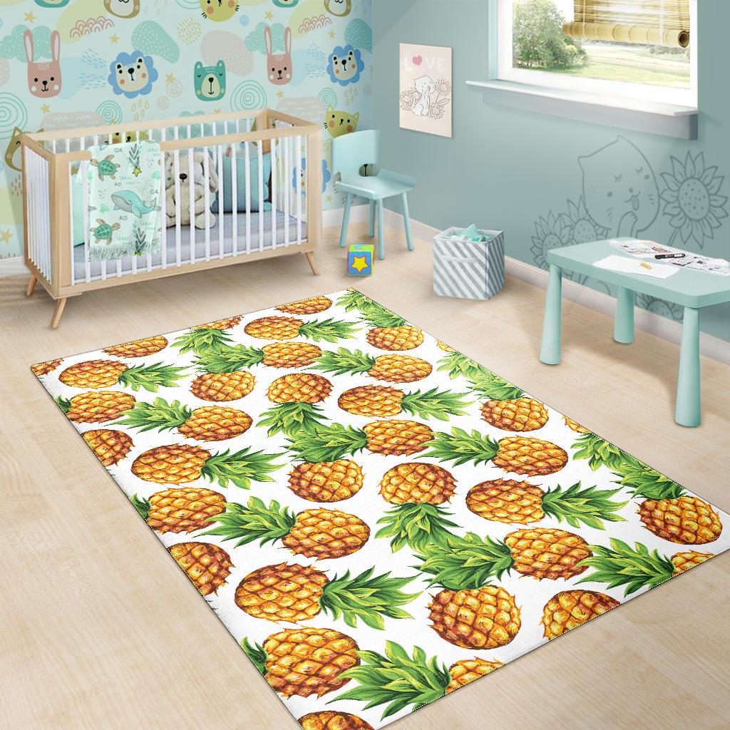 Pineapples design pattern Area Rug