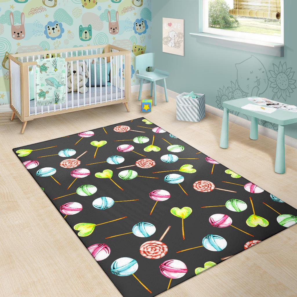 Lollipop Pattern Print Design LL02 Area Rugs