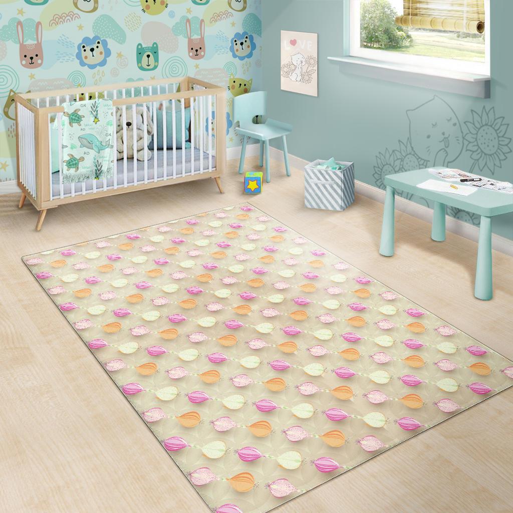 Onion Pattern Theme Area Rug