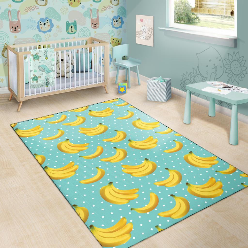 Banana Pattern Print Design BA02 Area Rugs