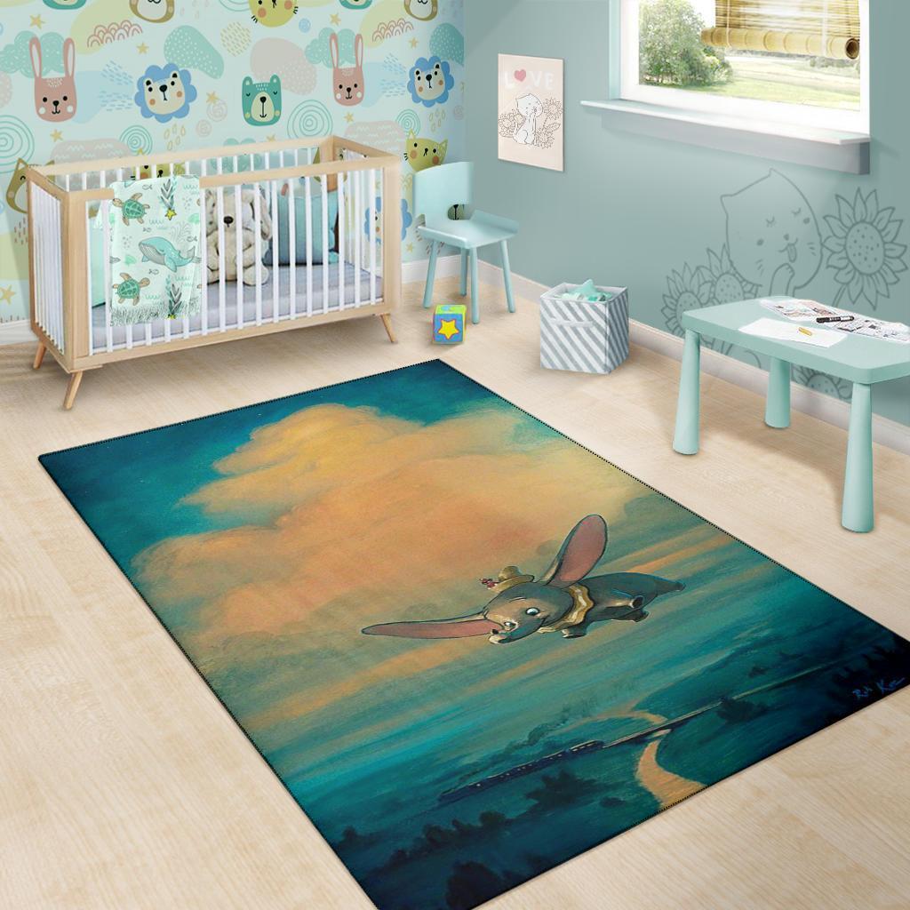 Flying Dumbo Area Rug