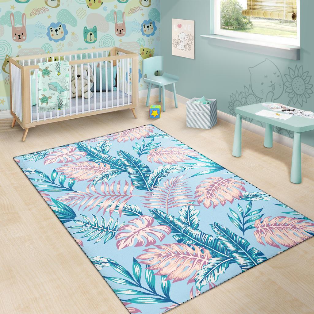 Tropical Flower Pattern Print Design TF01 Area Rugs