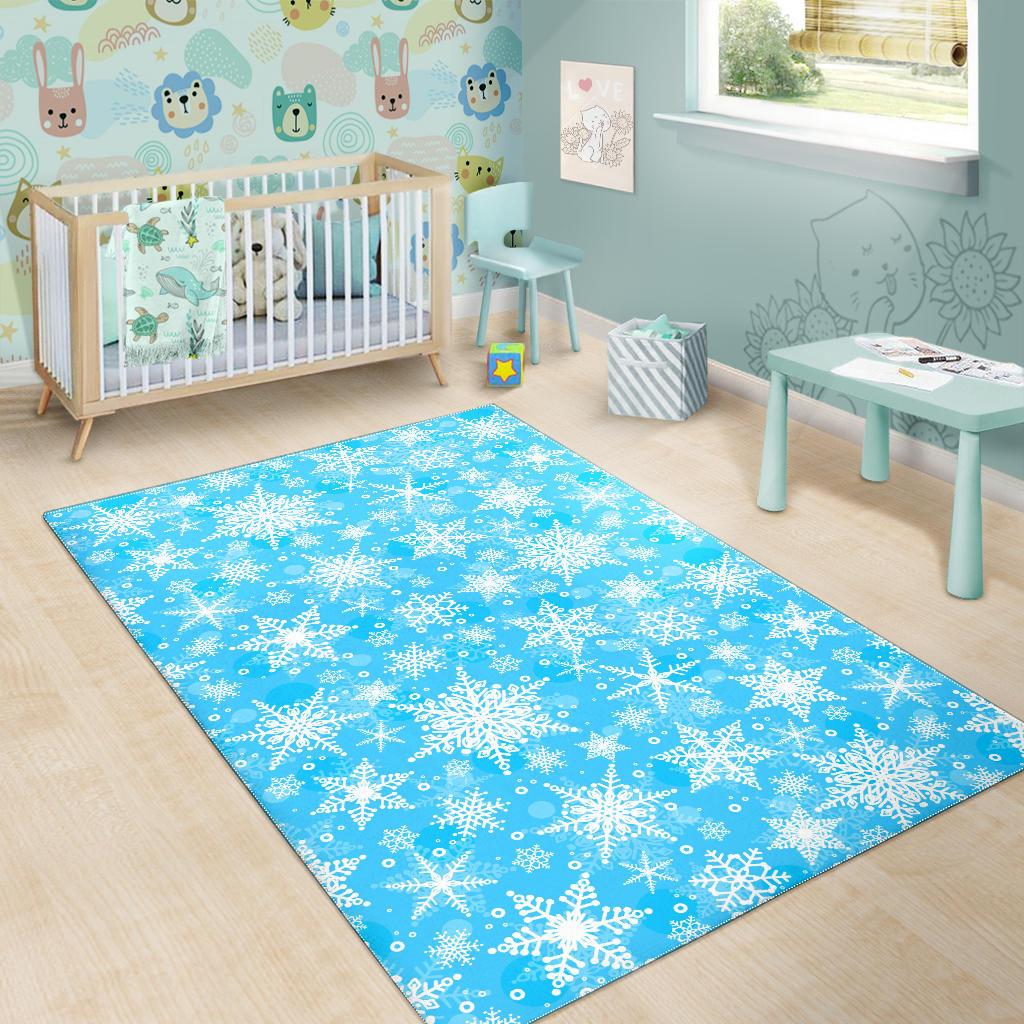 Snowflake Pattern Area Rug