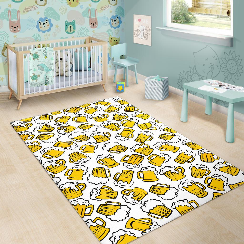 Beer design pattern Area Rug